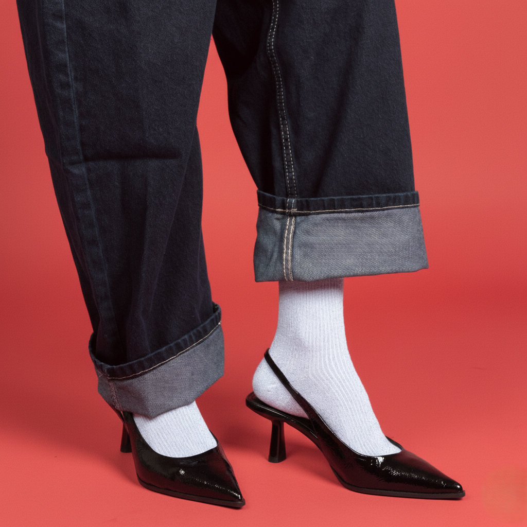 KLUE Glitter Lurex socks in eco-friendly Lyocell | Light Blue