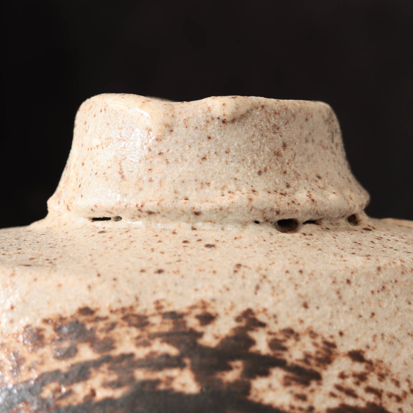 Shouldered Vase Granite Glaze 7"