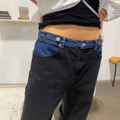 Et Tigre Ollie Denim in Black + Dark Wash