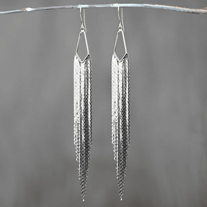 Super Dramatic Golden Mermaid Shimmer Earrings