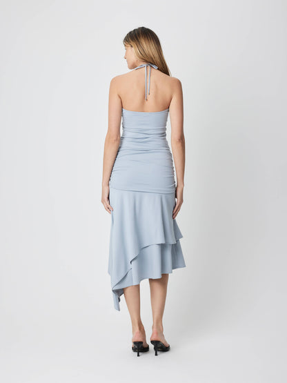The Crystal Skirt | Ruched Asymmetrical Knit Skirt