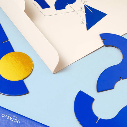 OCTAEVO Water Paper Sculpture - DIY Art Kit - 6.5" x 9"
