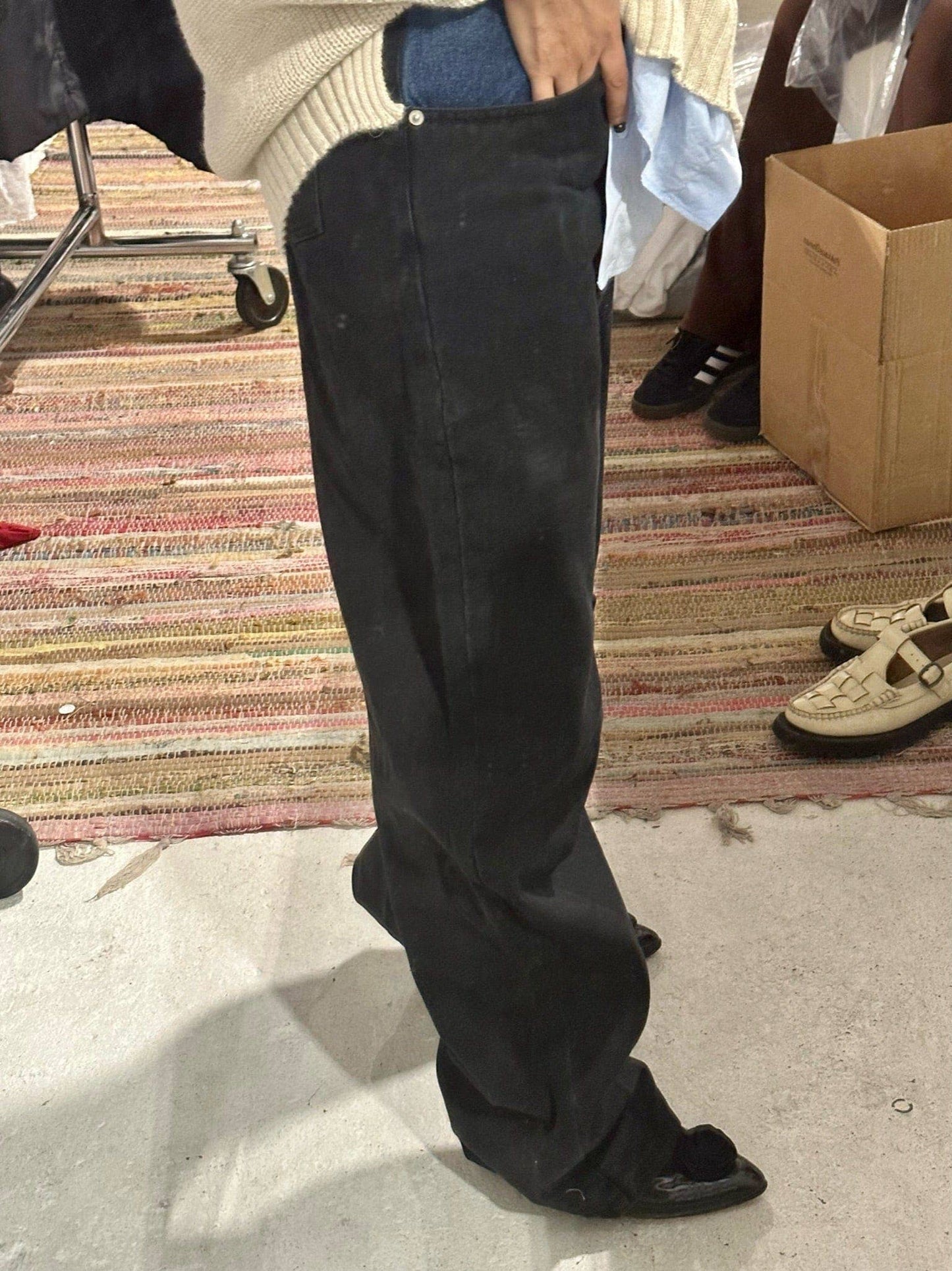 Et Tigre Ollie Denim in Black + Dark Wash