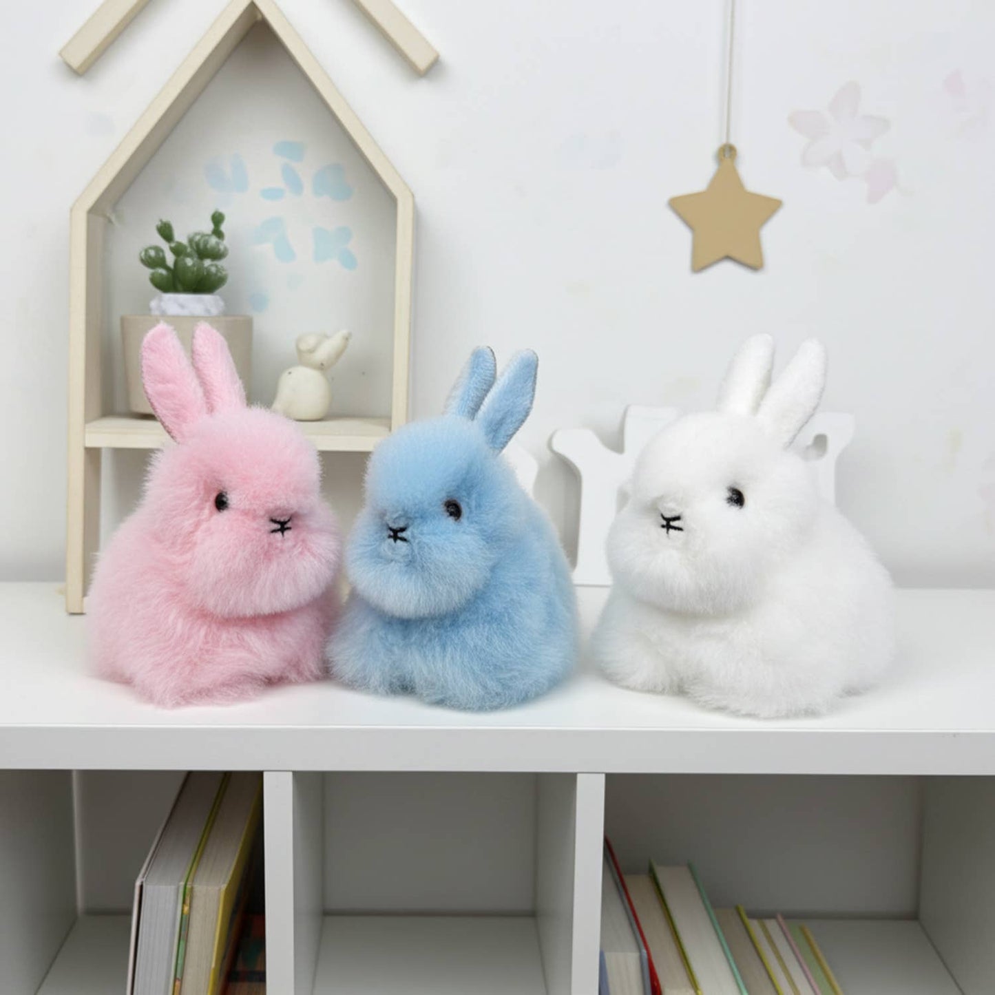 Fantasy Alpaca Stuffed Animal - Bunny - Micro 6"
