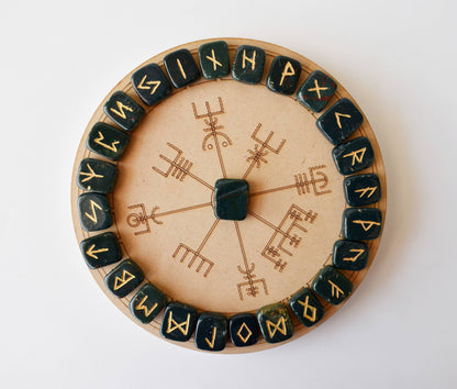 Futhark Rune Set | Bloodstone | Rune Stones | Runic Crystals