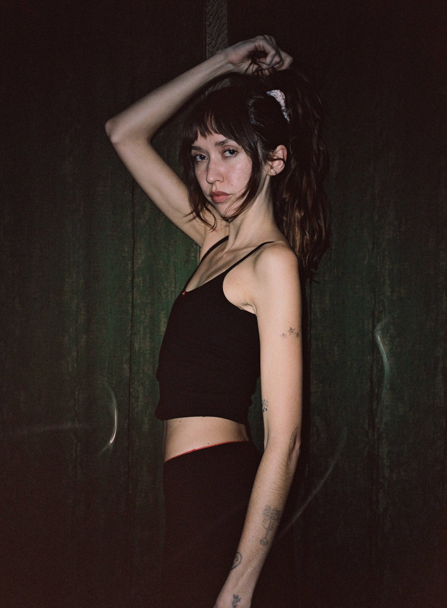 Rat Boi Bias Midi Slip Skirt | Onyx/Cherry