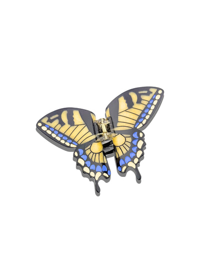 Solar Eclipse Hand-painted Swallowtail Butterfly Claw Hair Clip