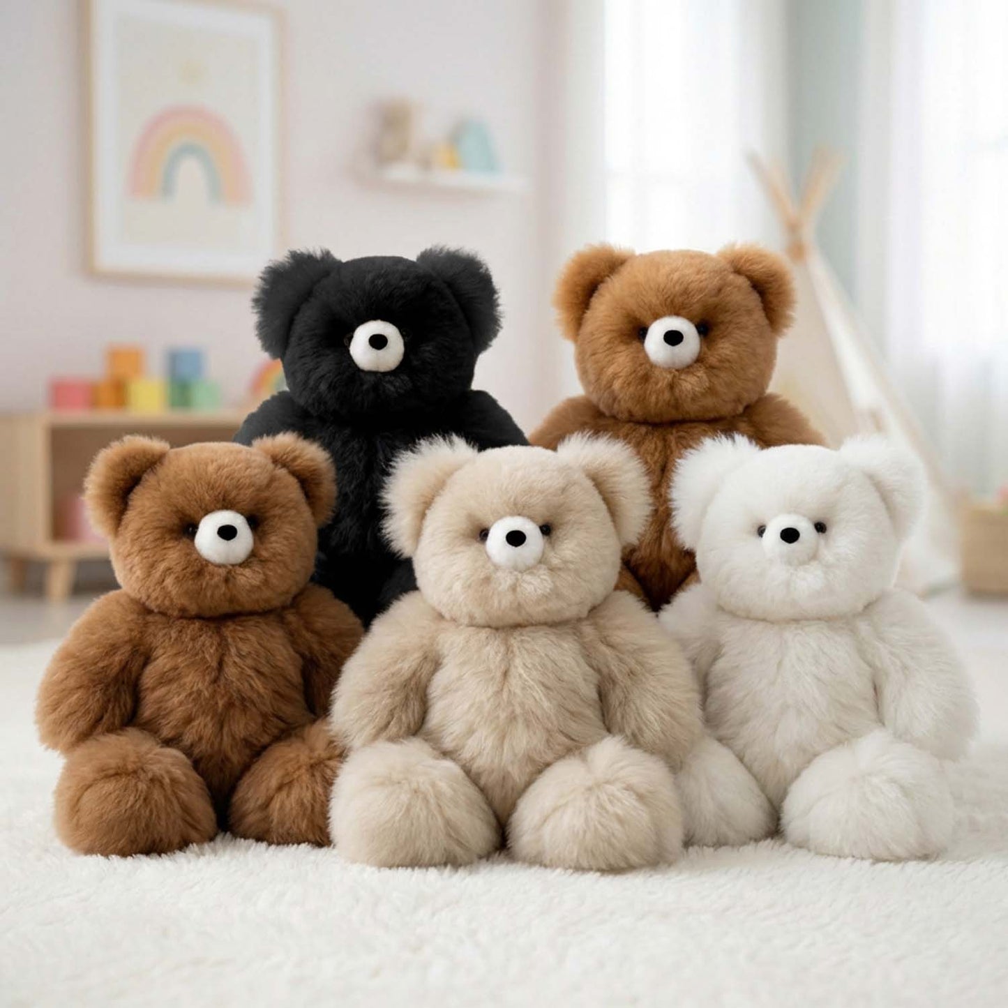15" Alpaca Stuffed Animal - Bear