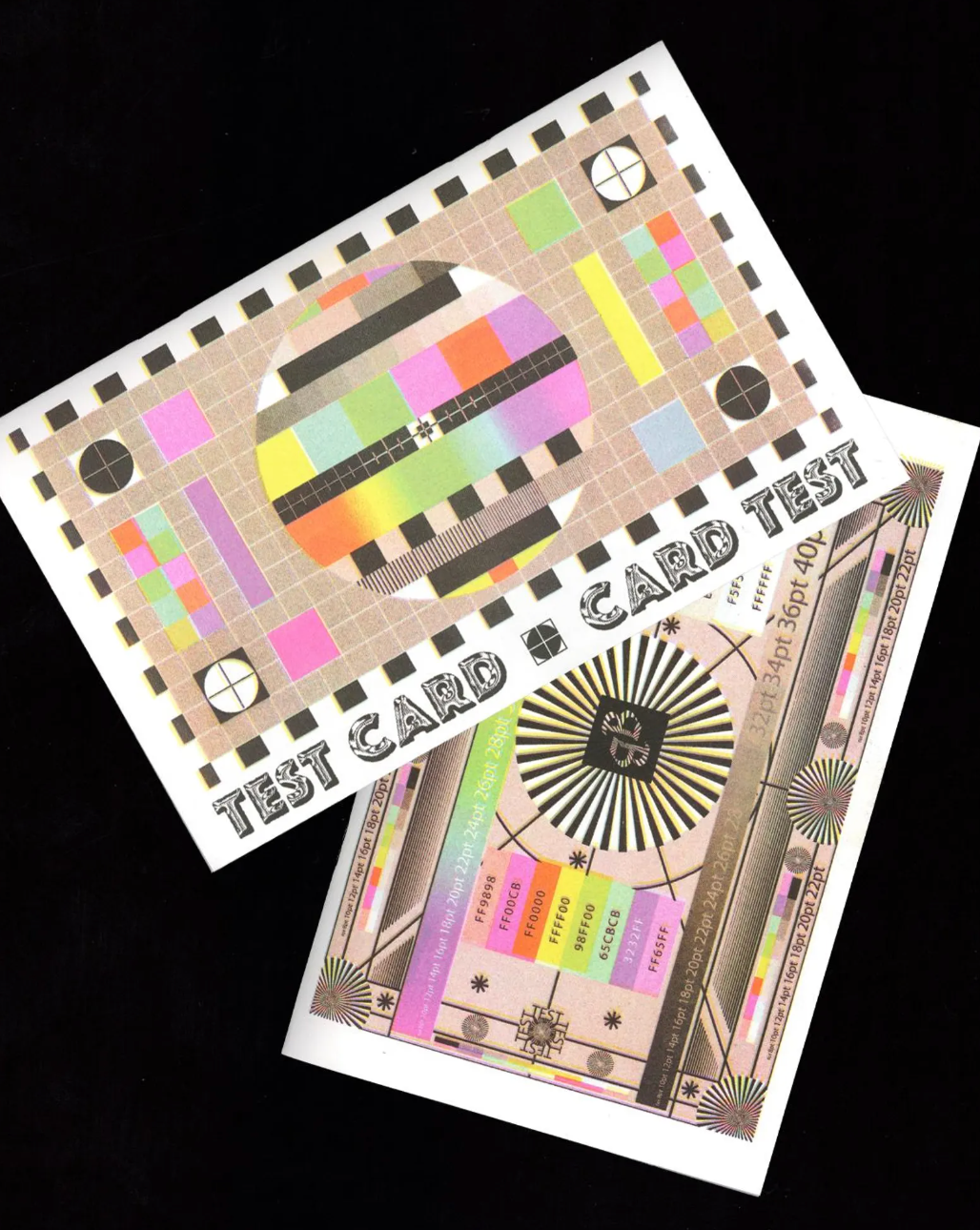 Test Card Card Test • Risograph Printed Zine