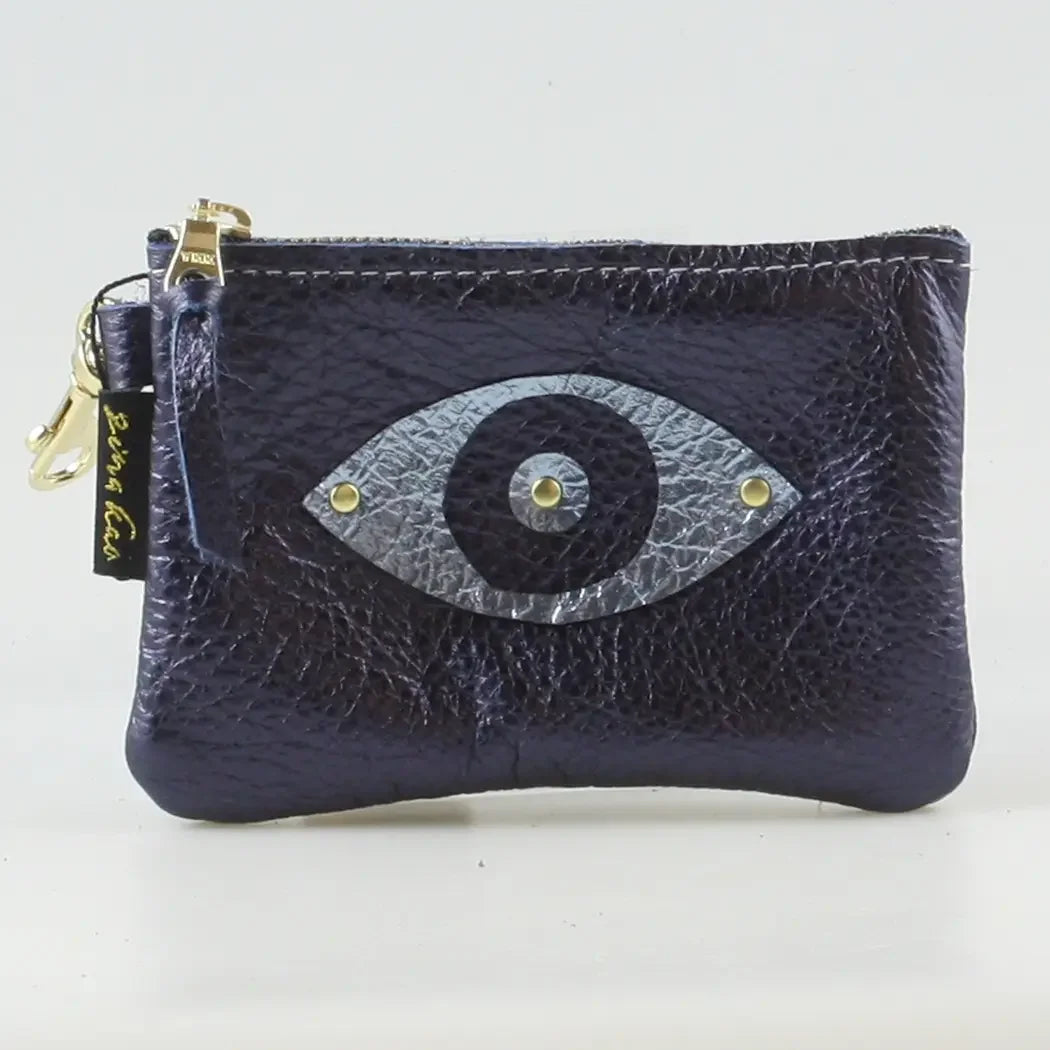 Zina Kao Metallic Leather Wallet
