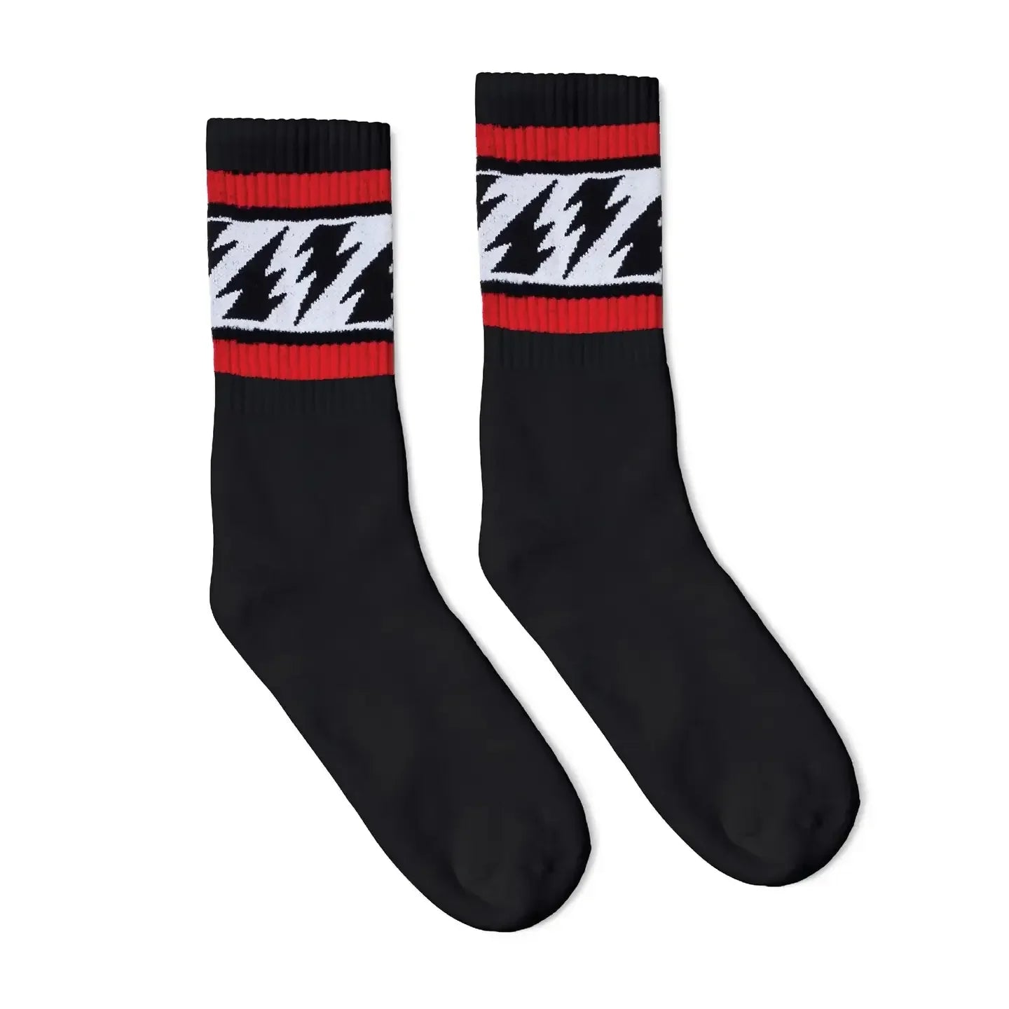 SOCCO x Mike Vallely Black Lightning Bolt Socks
