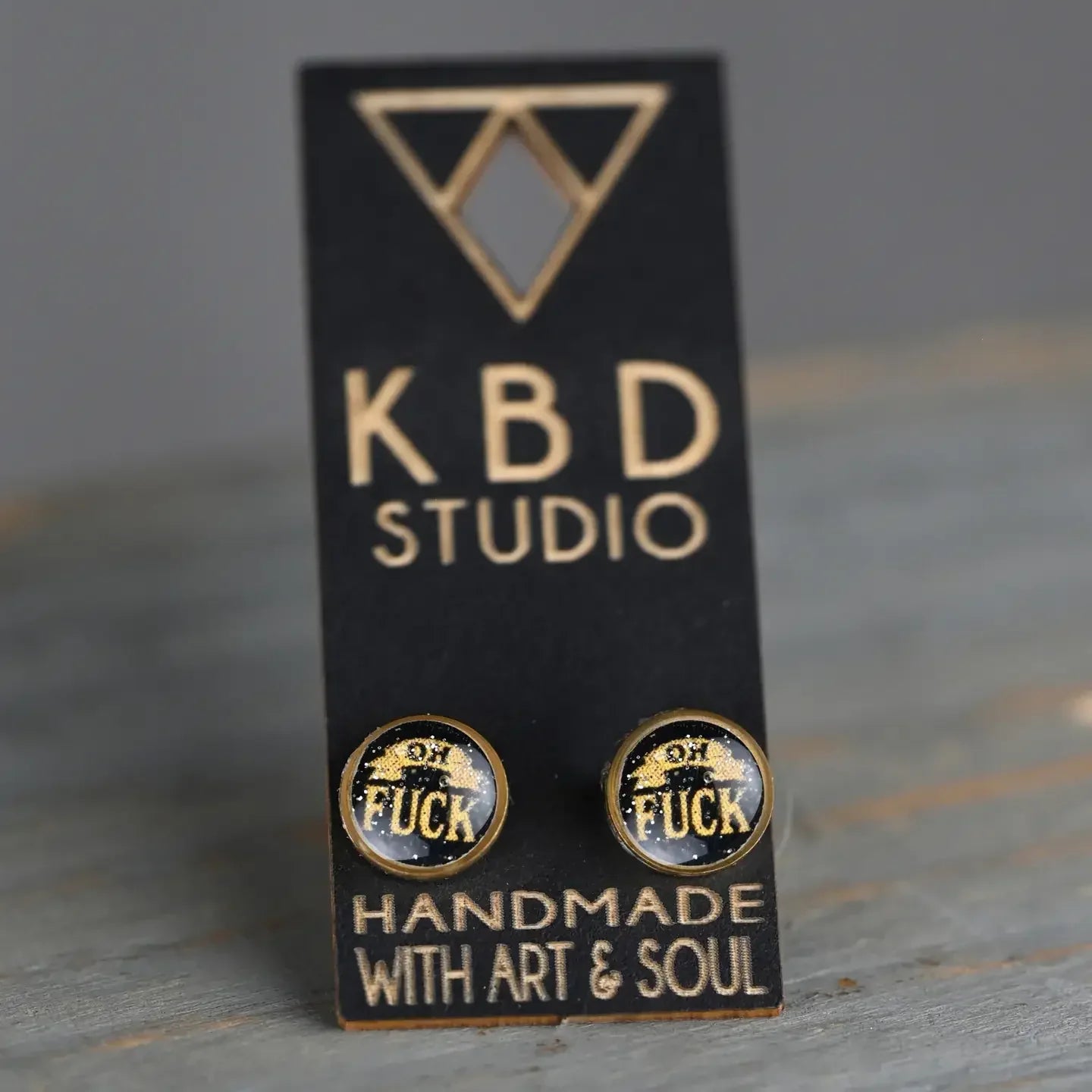 KBD Studios Tiny Picture Studs (Gothic Font Fuck)