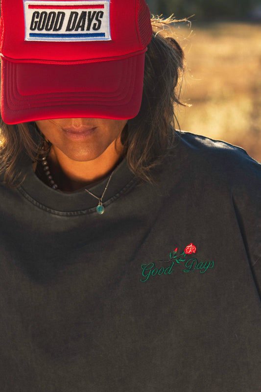 Good Days Rose Retro Oversized Tee