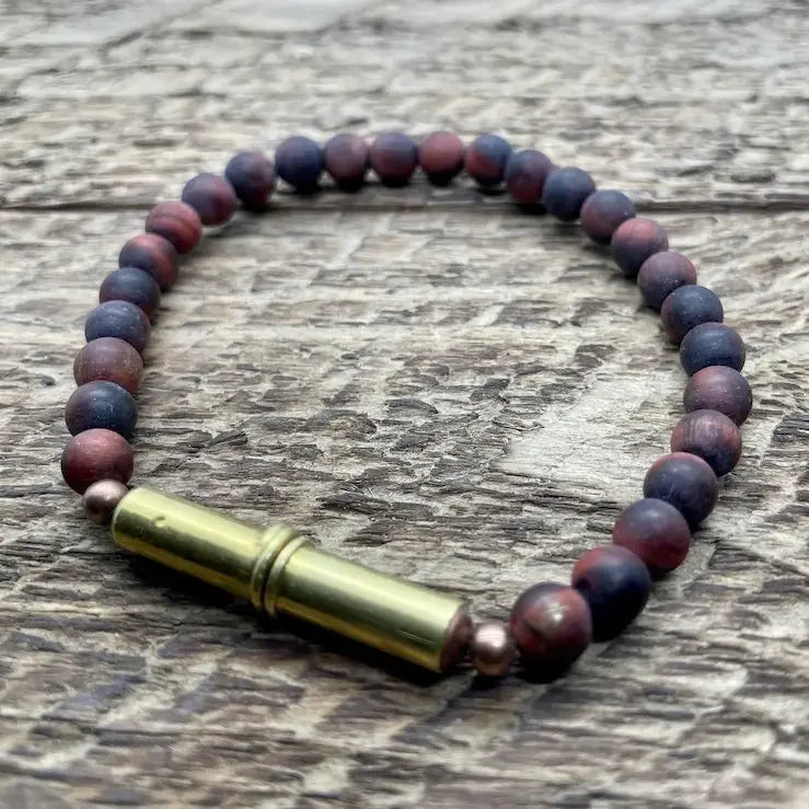Tres Cuervos Men's Flint Beaded Bracelet