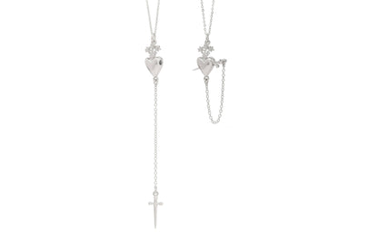 Sterling Silver Sacred Heart Drop