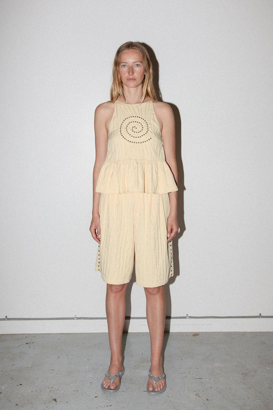 KKCo Rivet Trouser Short in Butter