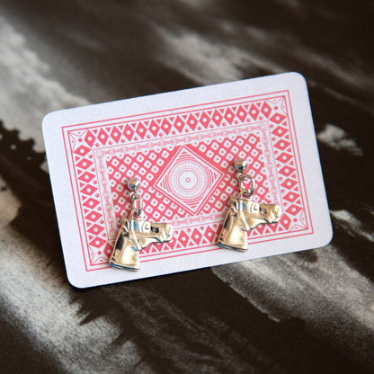 Kindred Objects Silver Horse Charm Earrings
