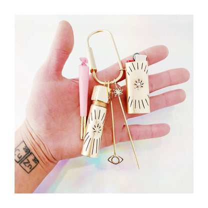 Key Ring Set with Opal