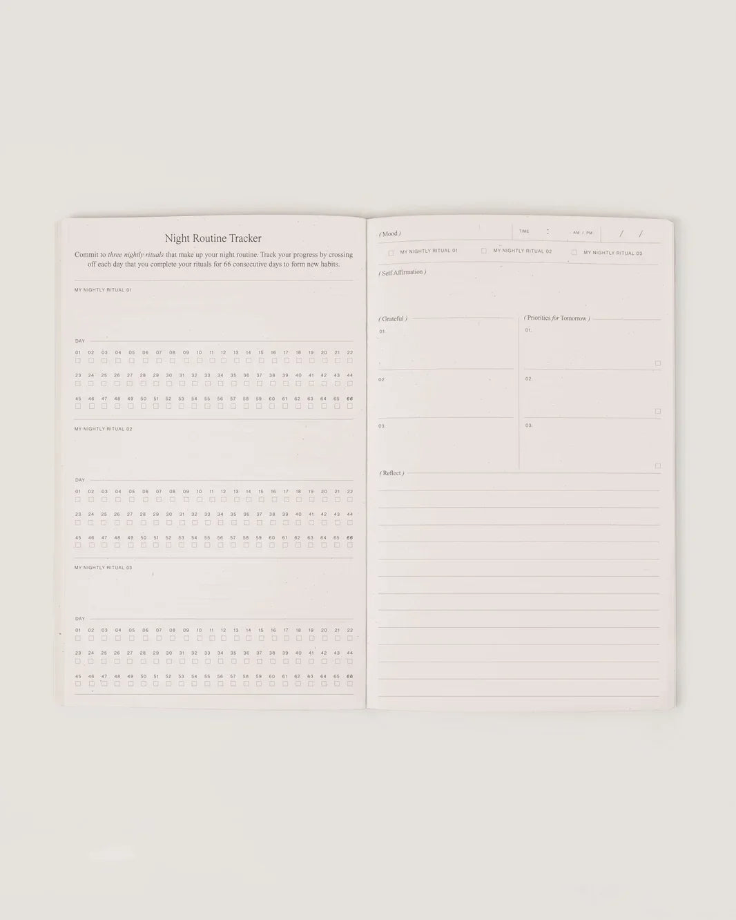 Wilde House Paper Night Routine Journal