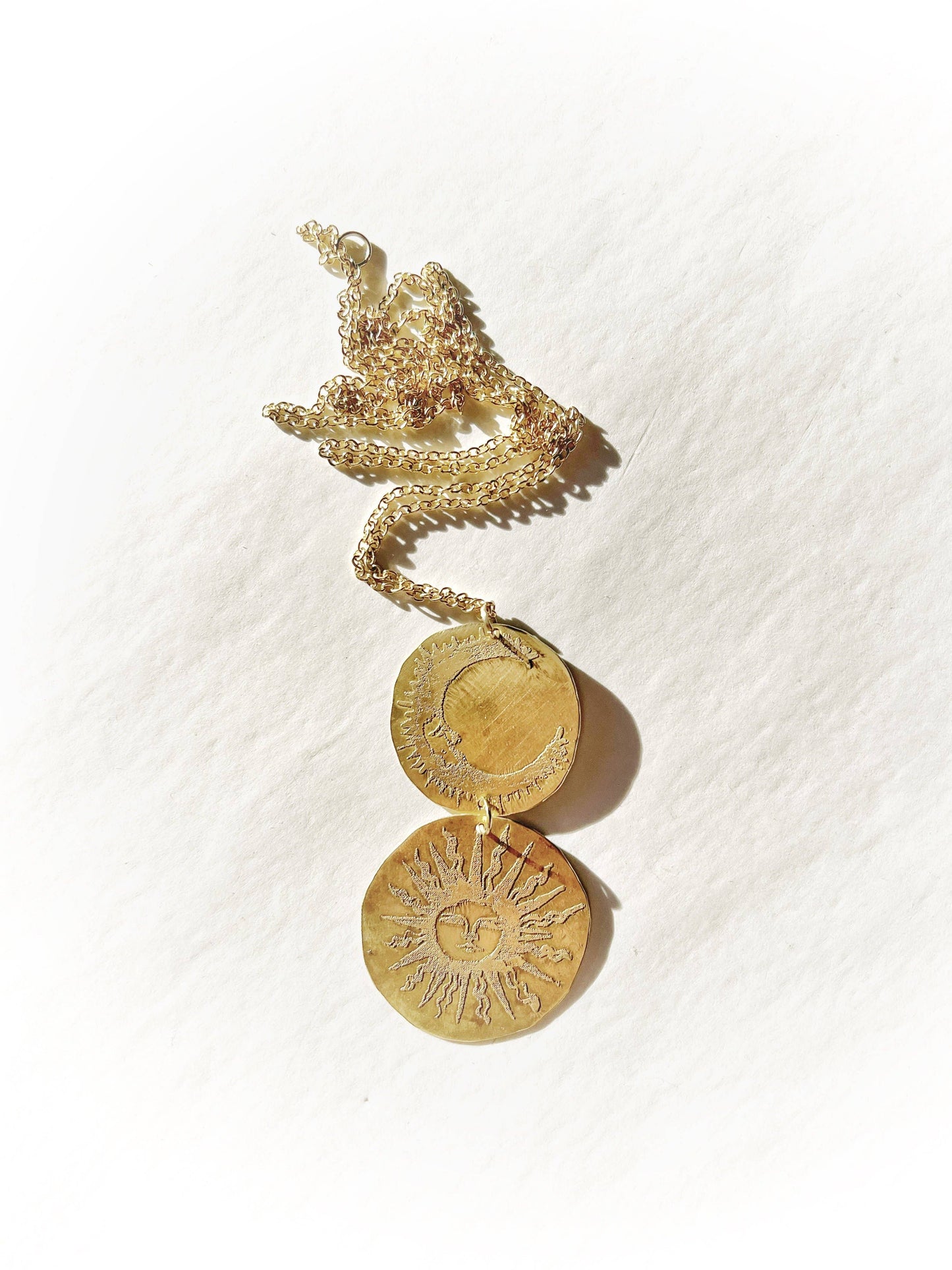 Amulets + Talismans Sun And Moon Necklace
