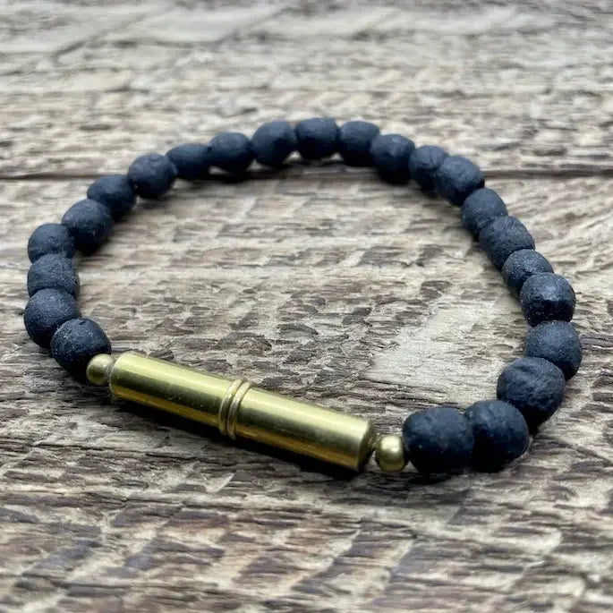 Tres Cuervos Men's Flint Beaded Bracelet