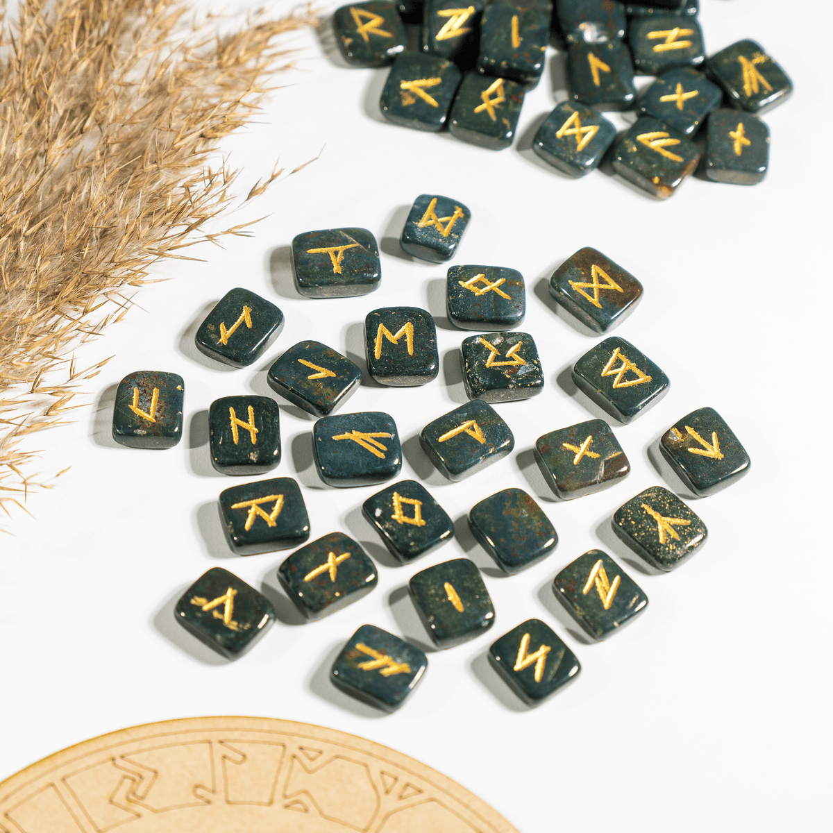 Futhark Rune Set | Bloodstone | Rune Stones | Runic Crystals