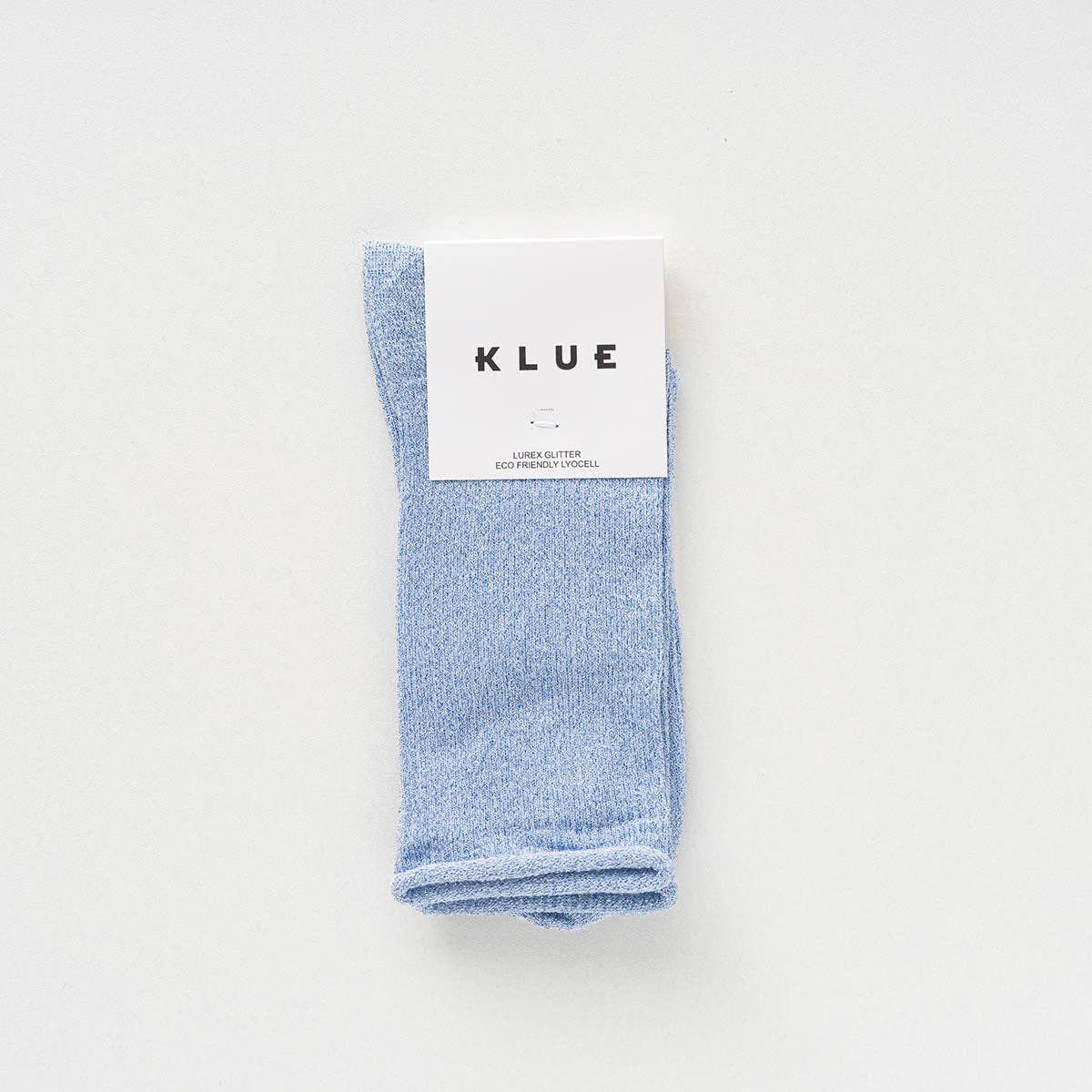KLUE Glitter Lurex socks in eco-friendly Lyocell | Light Blue
