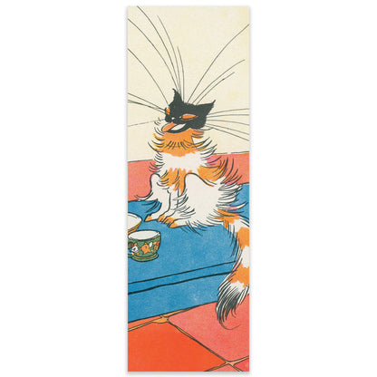 Bookmark - vintage cat illustration - 50 Watts