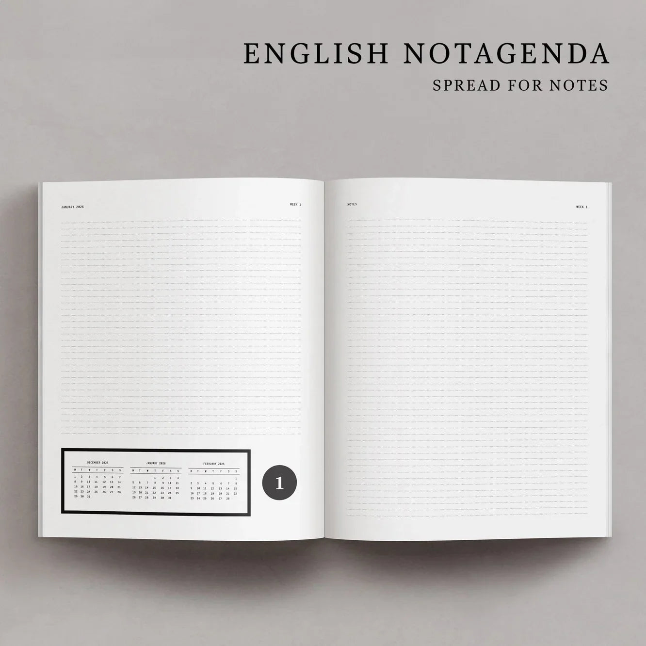 Raoul & Simone Daily Planner/Agenda Notebook