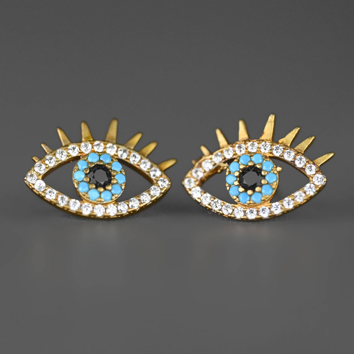 Pave Crystal Eye Studs