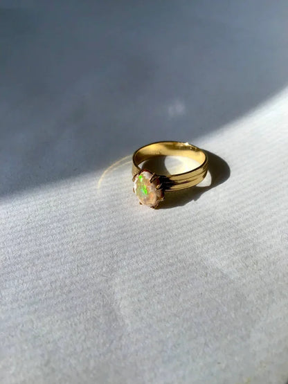 Black Willow Jewelry Matrix Opal Ring
