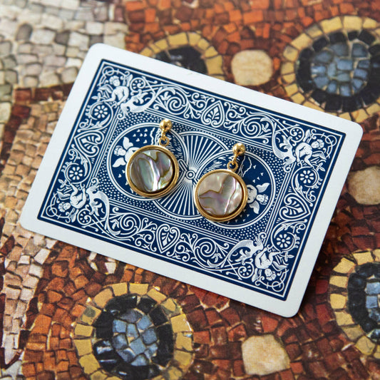 Kindred Objects Abalone Shell Earrings