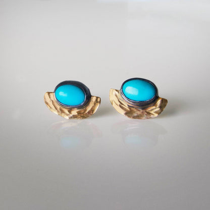 House of Snakes | Turquoise Halo Studs