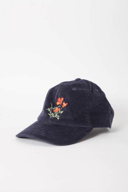 Gravel & Gold Poppy Cap Navy Cord
