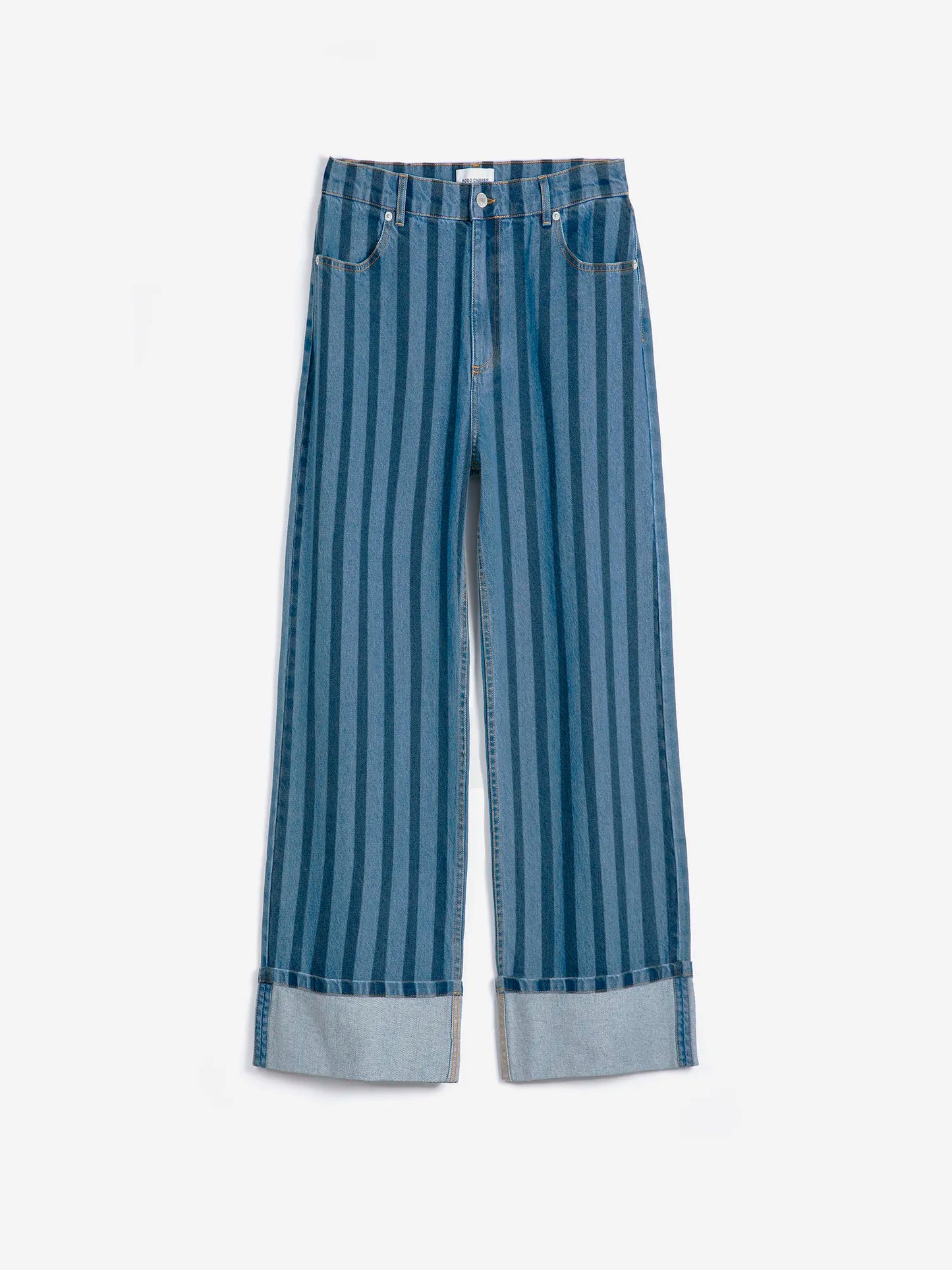 Bobo Choses Striped Wide Leg Jeans