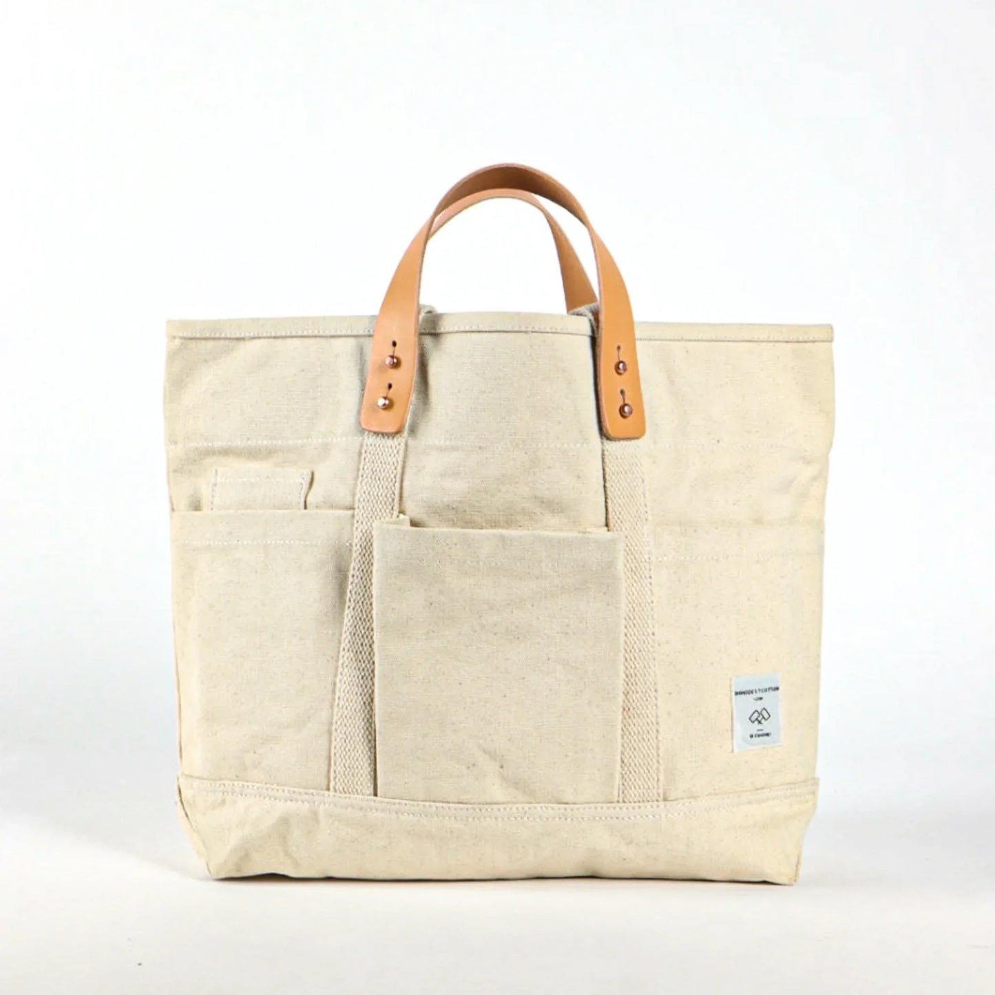 Immodest Cotton Construction Tote | Natural