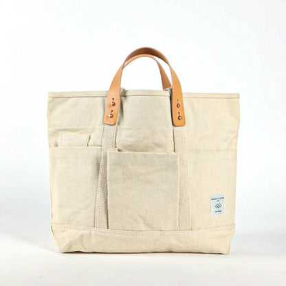 Immodest Cotton Construction Tote | Natural