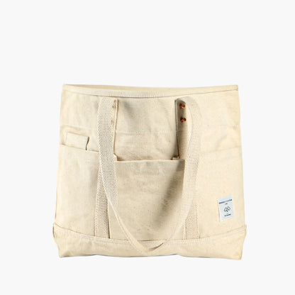 Immodest Cotton Construction Tote | Natural
