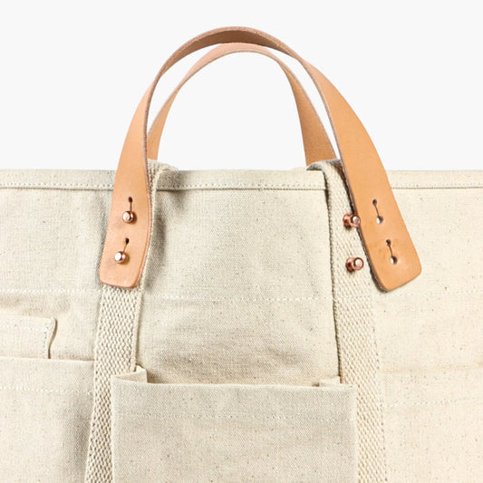 Immodest Cotton Construction Tote | Natural