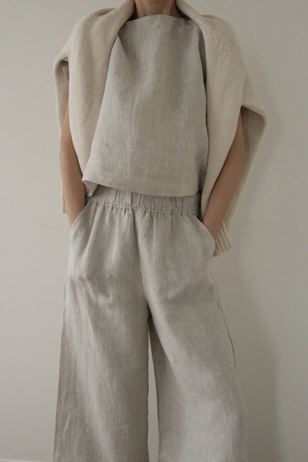 Laude the Label Everyday Pant | Ivory Cotton