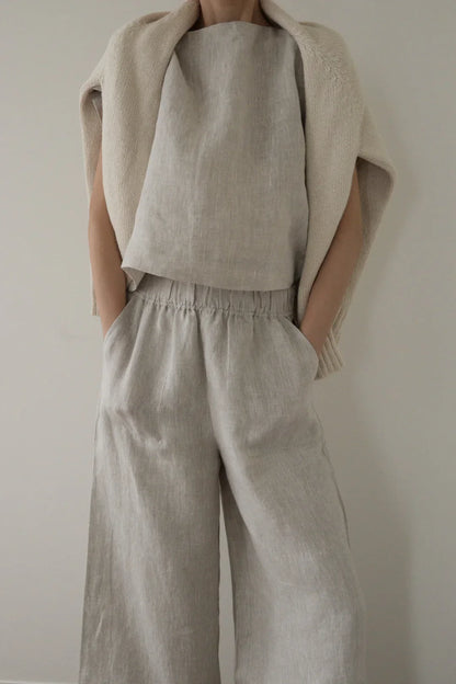 Laude the Label Everyday Pant | Ivory Cotton