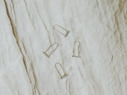 Cindre Elongated Baby Bike Lock Earrings