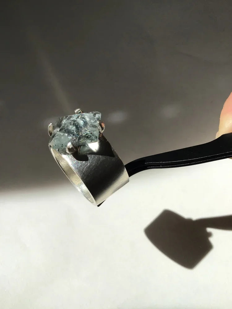 Black Willow Jewelry Water of the Sea Aquamarine Ring
