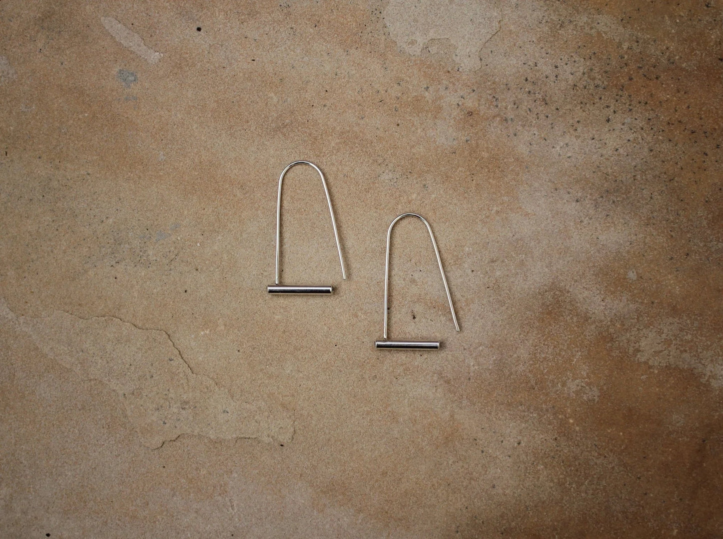 Cindre Elongated Bike Lock Earrings