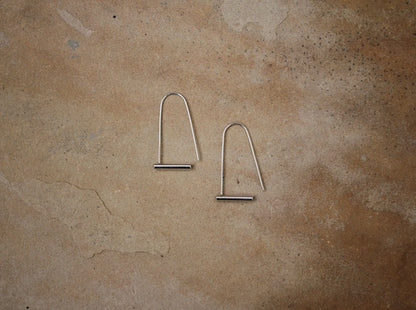 Cindre Elongated Bike Lock Earrings