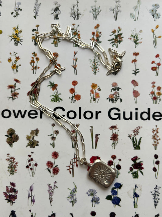 Dea Dia Sun Tarot Card Necklace