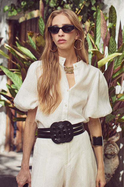 Lanhtropy Bubble Linen Shirt