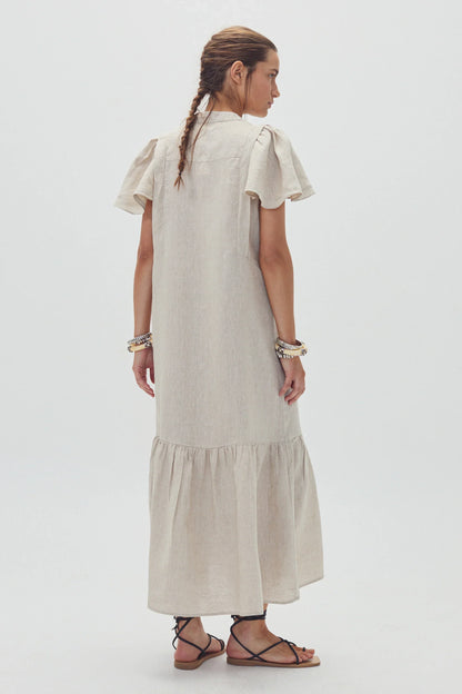 Lanhtropy Willow Linen Dress | Natural