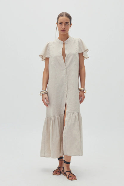 Lanhtropy Willow Linen Dress | Natural