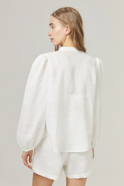 Lanhtropy Meknes Linen Shirt | White or Black
